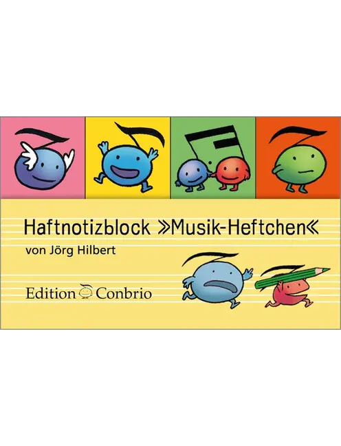 Haftnotizblock Musik-Heftchen